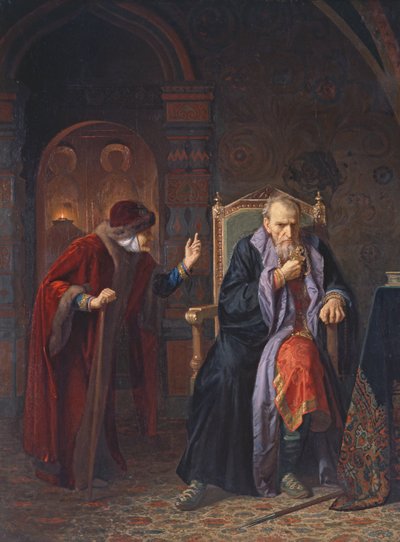 Zar Iván IV (1530-84) el Terrible y su Nodriza, 1886 de Karl Gottlieb Wenig